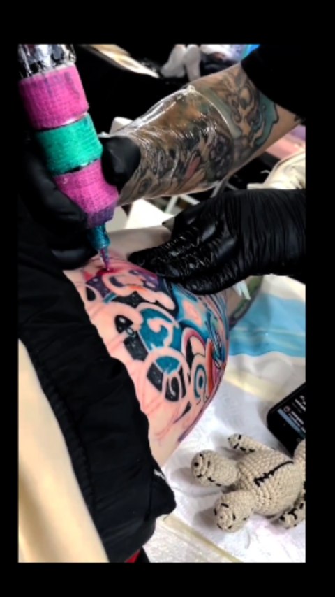 Instagram post by @gregorioxtattooartt for JCONLY. Caption reads: @jconly_official THE BEST ON THE WORLD THIS IS....