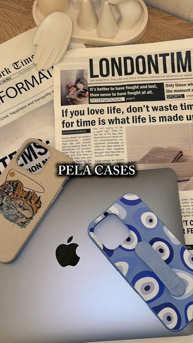 Instagram post by @justrealanna for Pela Case. Caption reads: ✨ Eco-friendly never looked this good 🌍💚
Pela....