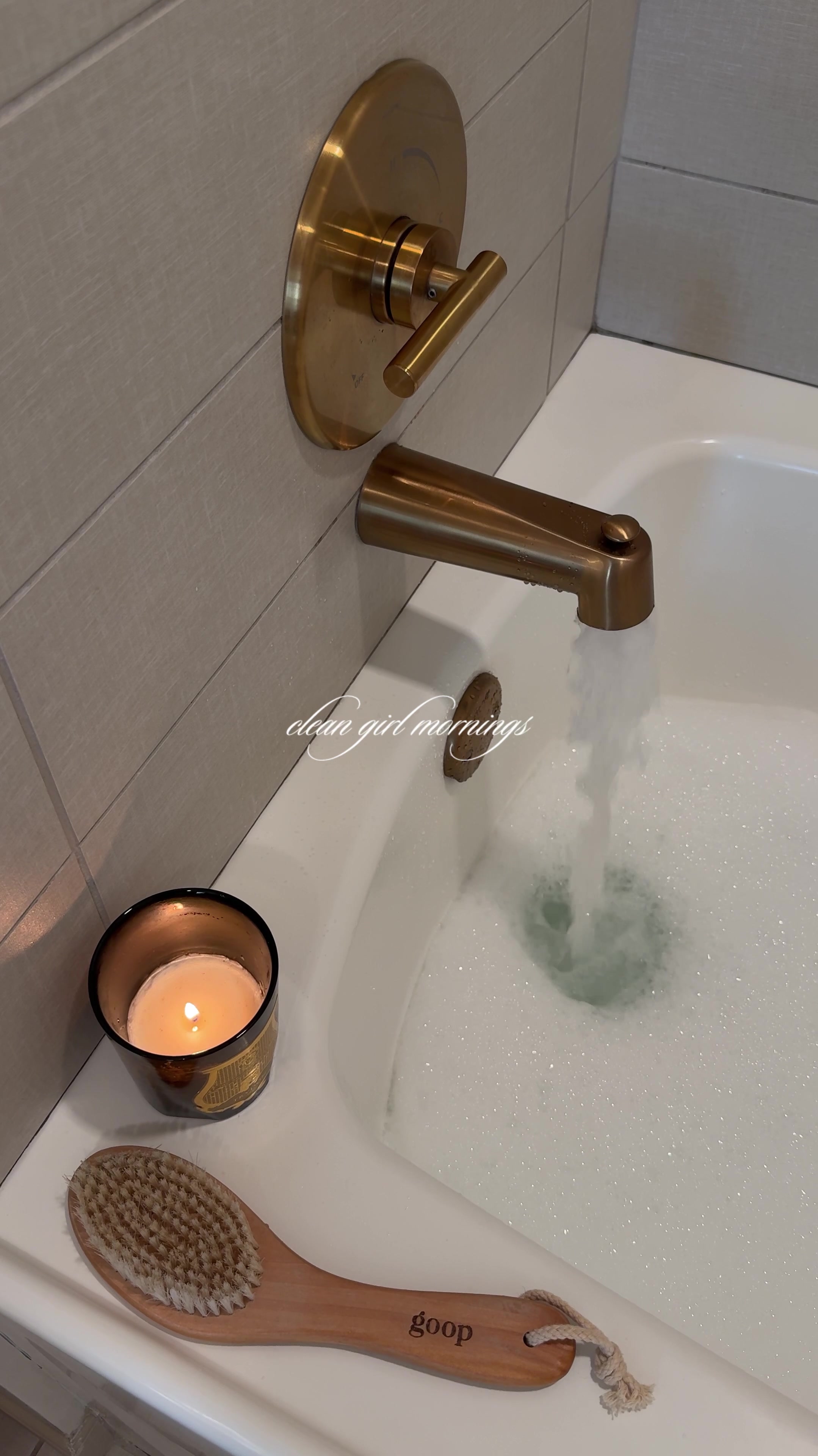 TikTok post by @nvcnicole for Clean Beauty. Caption reads: the dreamiest, clean girl gourmand that i’ve been....