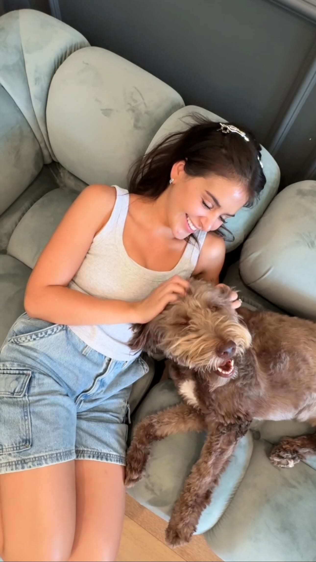 Instagram post by @laurengiraldo for Purina ONE. Caption reads: Lua’s transformation has me SOLD. Take the....