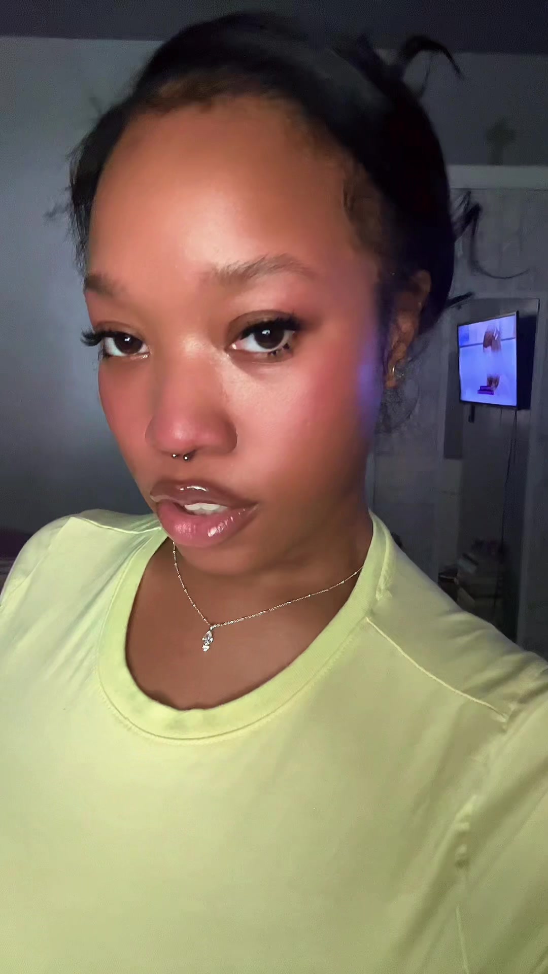 TikTok post by @softlyundone for MilyBest Beauty. Caption reads: oh & @MilyBest Beauty on the lashes! 🎀✨....