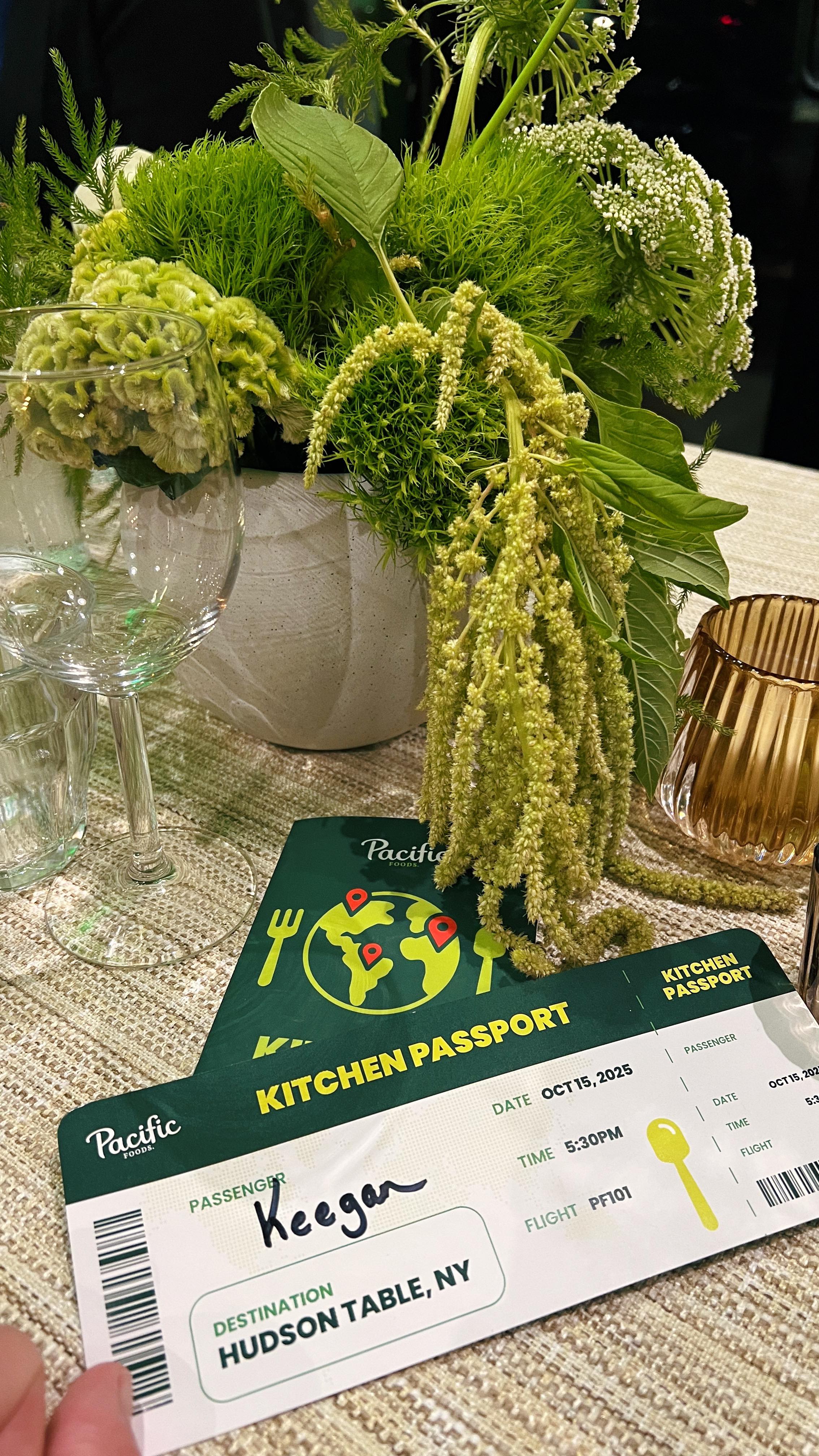 Instagram post by @kdmkitchen for Pacific Foods. Caption reads: The most fun Kitchen Passport cooking class with....