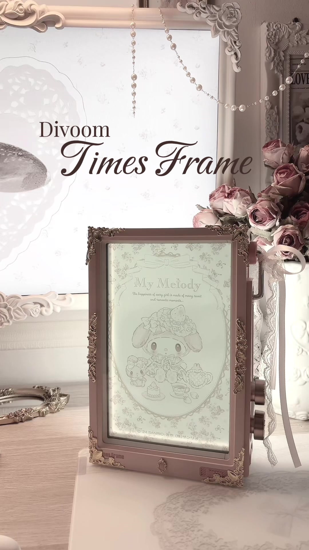 TikTok post by @m1lkshk.bby for Divoom. Caption reads: [...] to have it in my hands :3 Thank you @Divoom....
