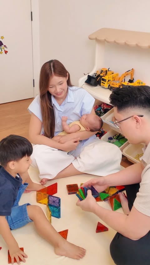 Instagram post by @louisayeo_ for Prudential. Caption reads: [...] content is created in partnership with....