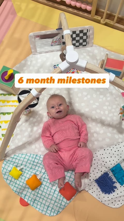 Instagram post by @alex_a_jeffries for Lovevery. Caption reads: [...] watching her hit new milestones🥹💕....