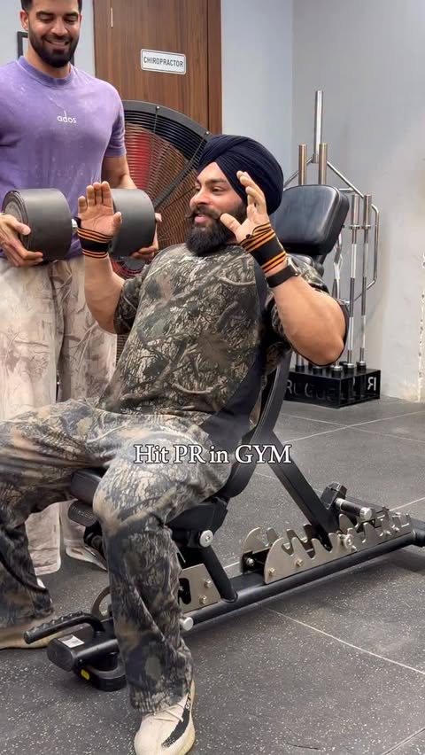 Instagram post by @sunmeetgill for MuscleBlaze. Caption reads: PR everywhere 💪🏻🫡 . . @muscleblaze code -....