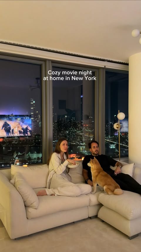Instagram post by @anna_protsyk for Govee. Caption reads: [...] in New York. Our new TV Backlight from....
