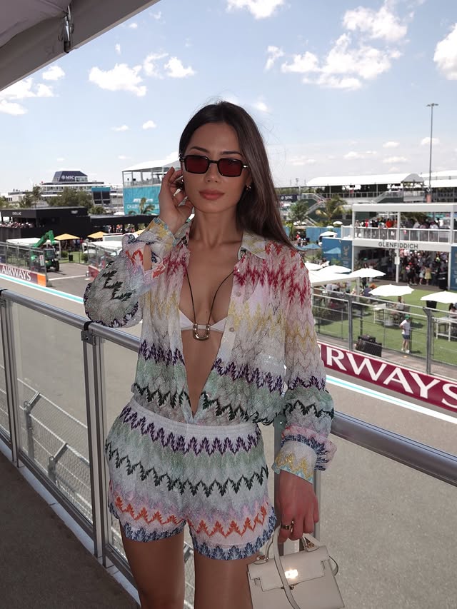 Instagram post by @georginamazzeo for Missoni. Caption reads: [...] really good the @theonlycaviar , in @missoni....
