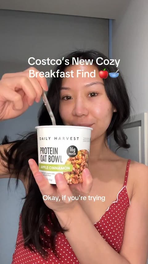 Instagram post by @simplycindy for DAILY HARVEST. Caption reads: For the mornings when you want to eat well but....