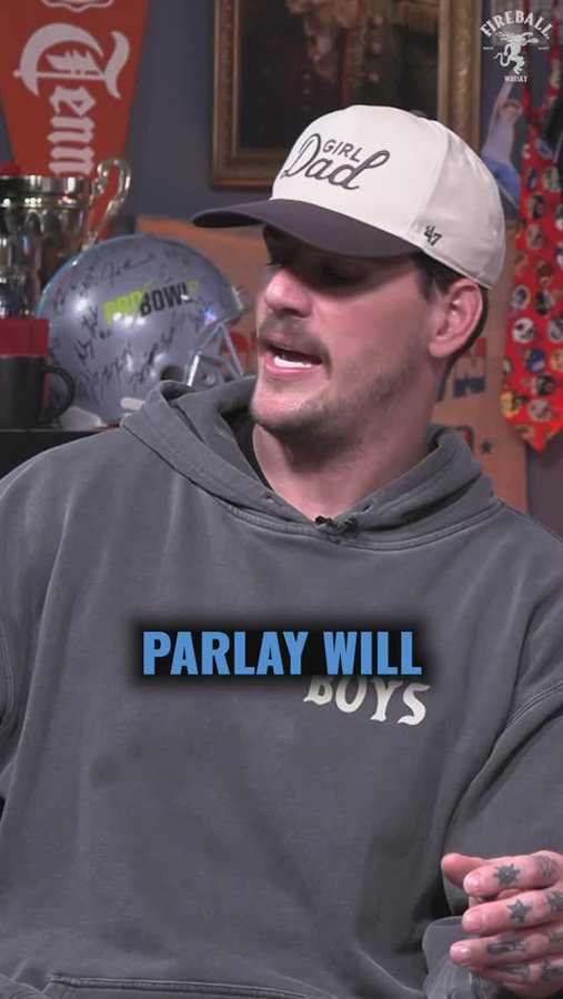 Instagram post by @delaniewalker for Fireball Whisky. Caption reads: The Ballsy Parlay might be a work of art....