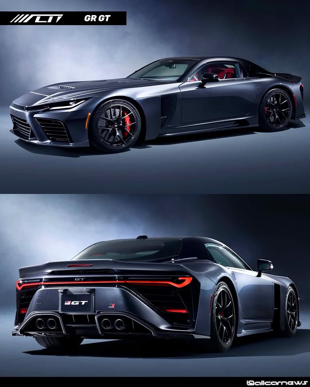 Instagram post by @alllcarnews for Toyota USA. Caption reads: BREAKING: GR GT 🇯🇵
....