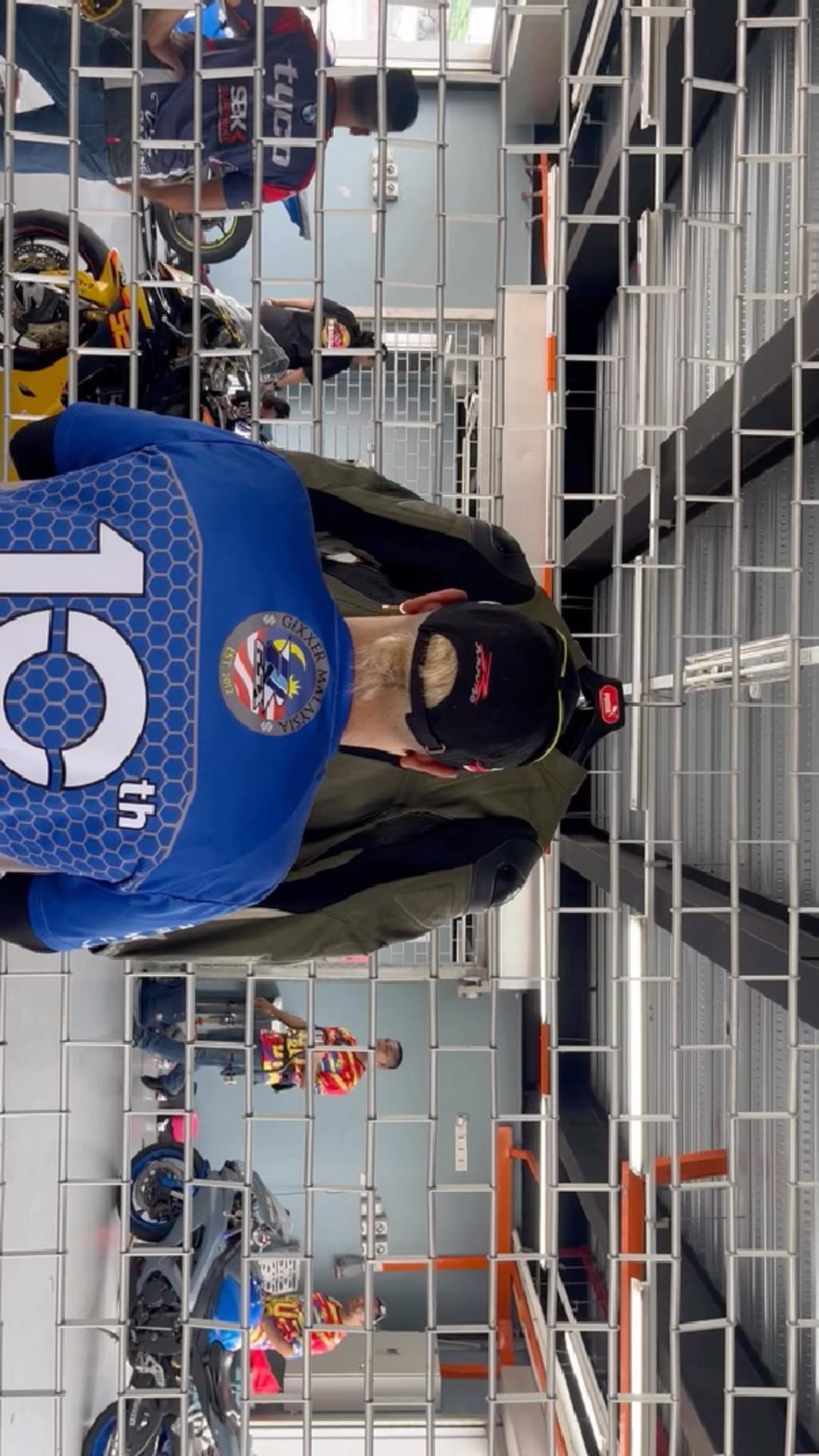 Instagram post by @keshsidhu_ for Suzuki. Caption reads: Heart Of Racing! 🏍️ : Suzuki GSXR 750 Racing Suit....