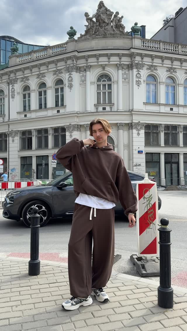 Instagram post by @dominikpasko02 for House Brand. Caption reads: this fit steals the spotlight—background....