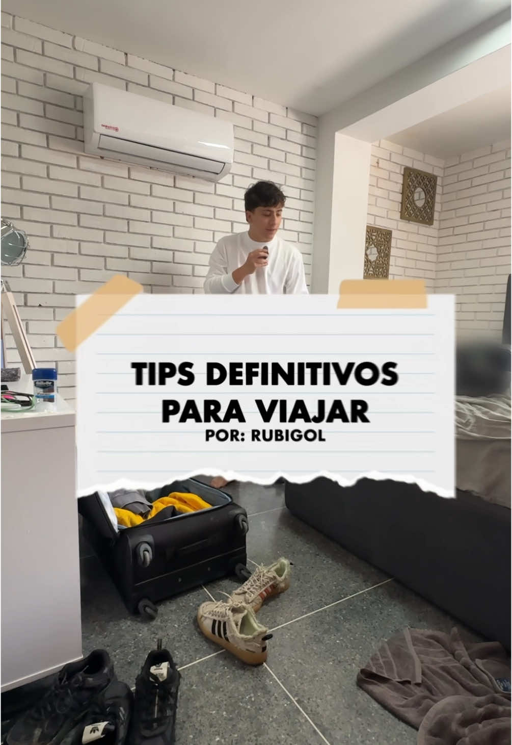 TikTok post by @rubigolazo for Gillette. Caption reads: es momento de irme (creo) entonces les dejo las....
