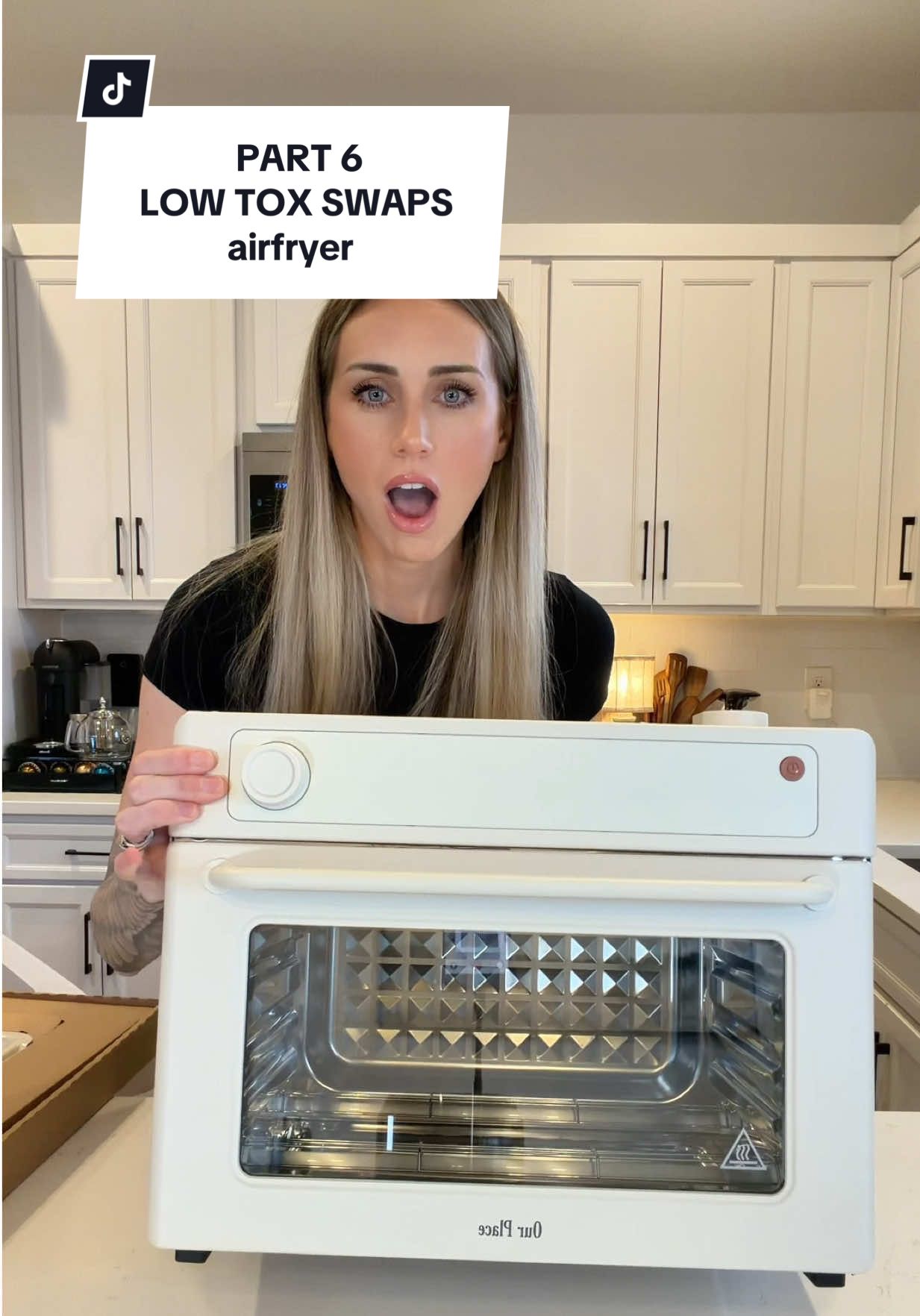 TikTok post by @alliwalkerlifestyle for from Our Place. Caption reads: [...] that also fit all of my needs! The @From Our....