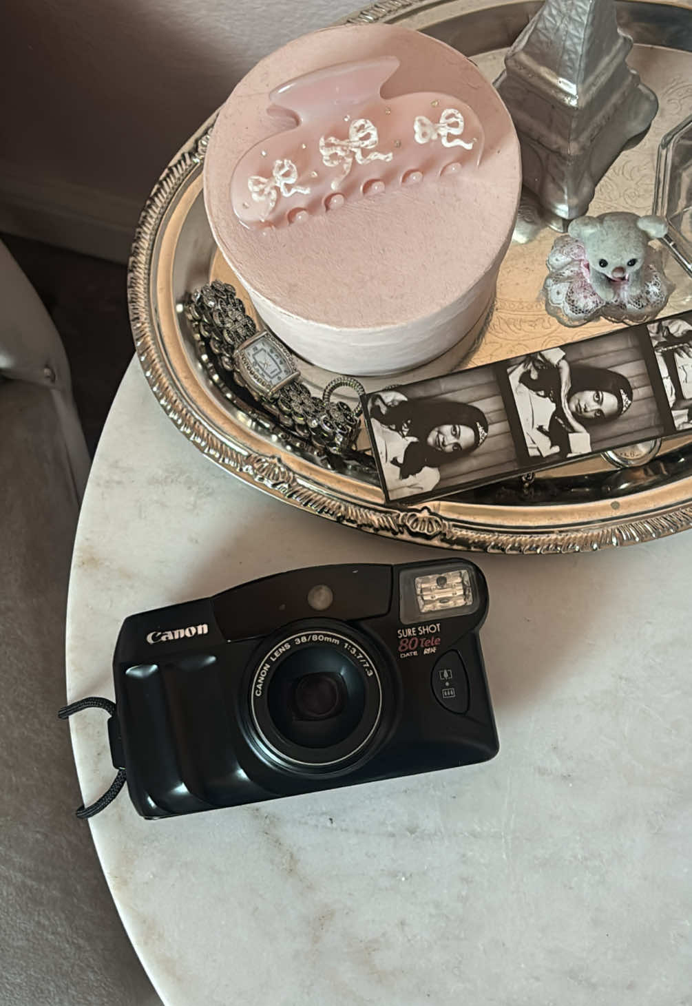 TikTok post by @nataliesdior for VELVET CAVIAR. Caption reads: love my new it girl case from @velvetcaviar....