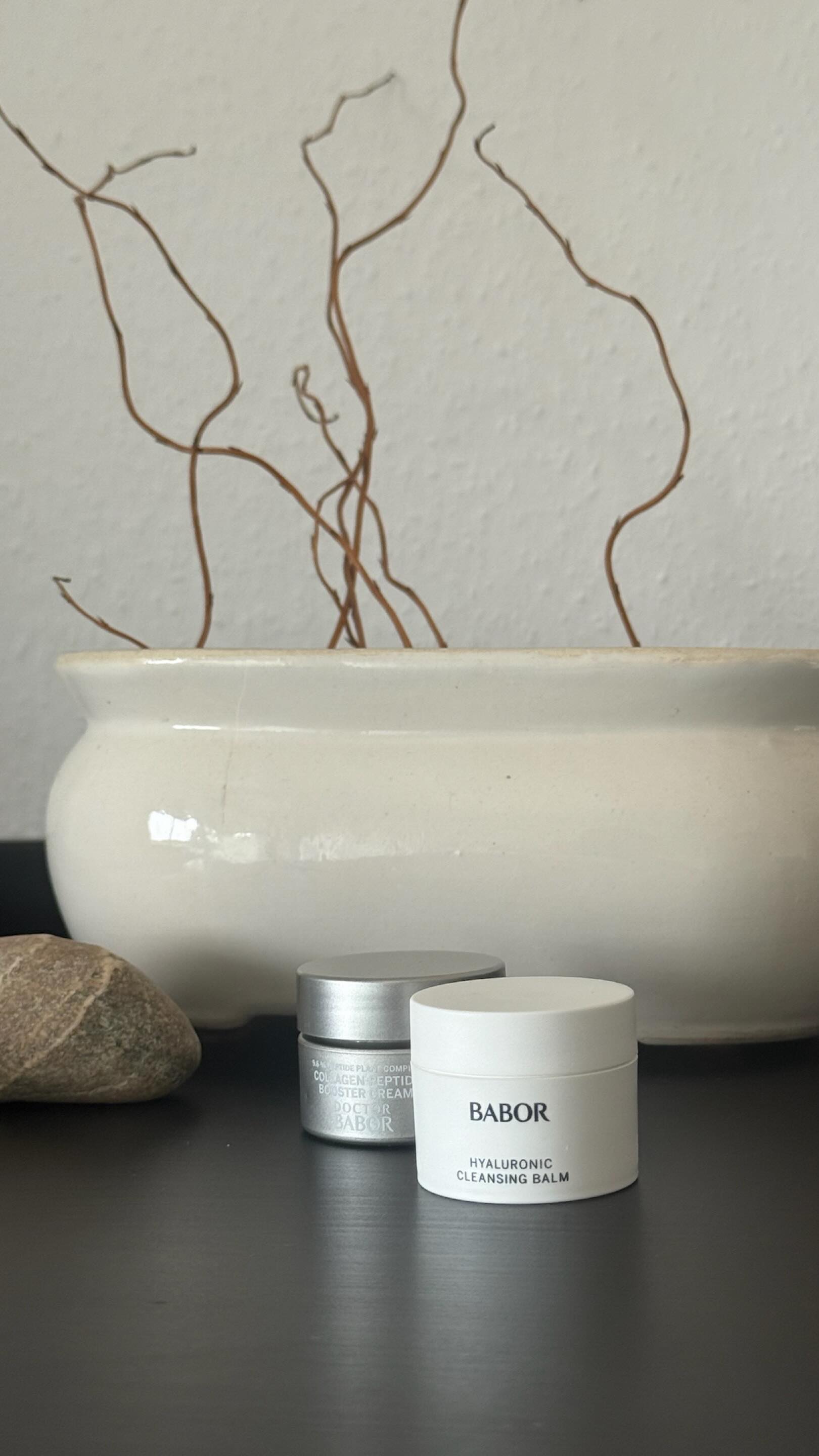 Instagram post by @katarzyna.ignatzek for Babor. Caption reads: My travel must-have: Babor in mini size, maximum....