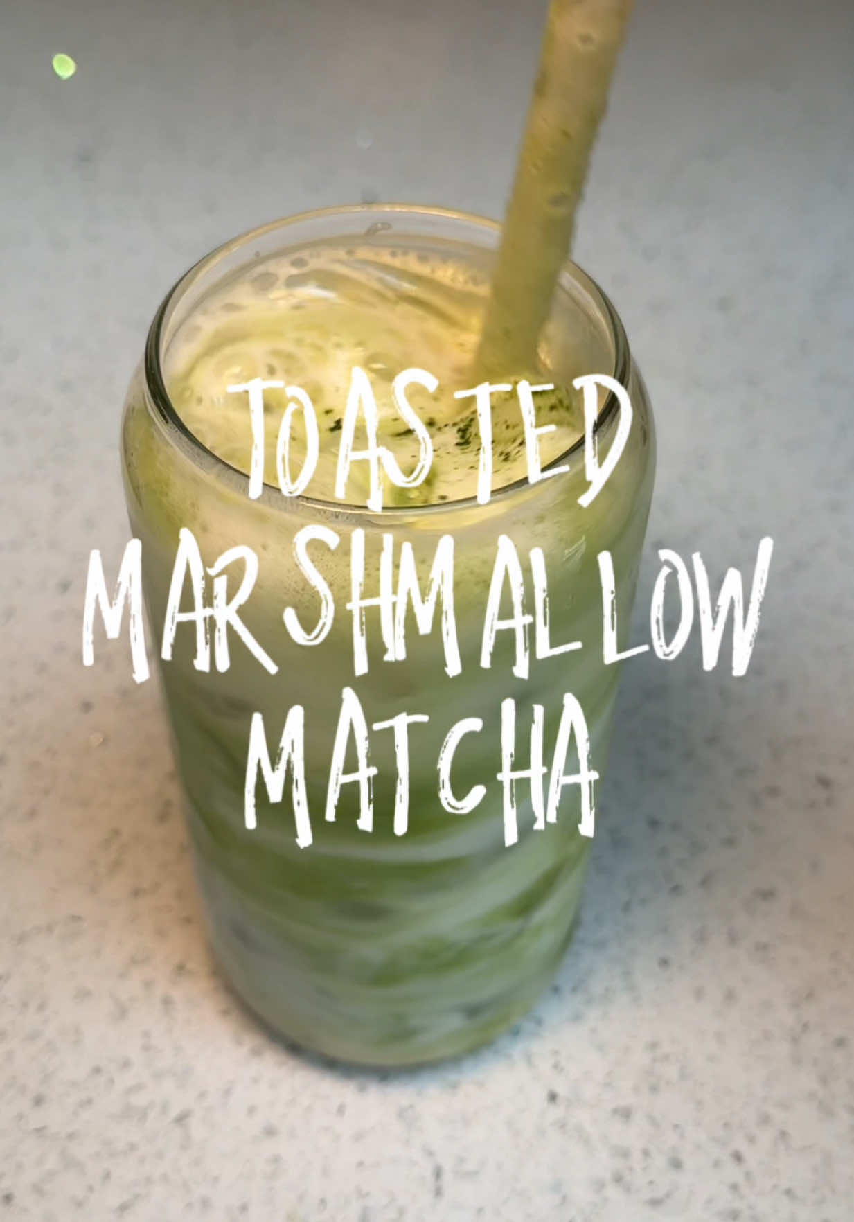 TikTok post by @emmyoughton for PerfectTed. Caption reads: [...] #icedmatcha #matcharecipe #asmr #perfectted....