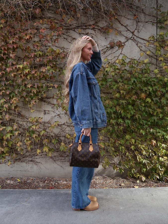 Instagram post by @hunterkailey for FASHIONPHILE. Caption reads: So fun looking through @fashionphile new store in....