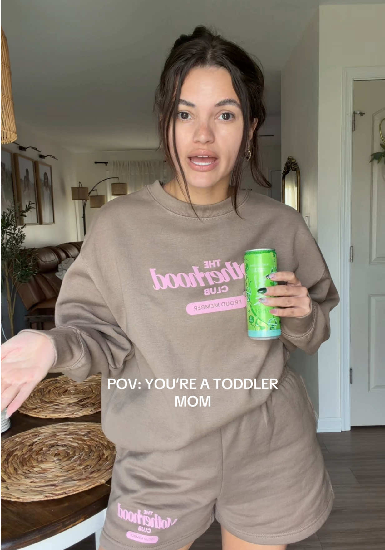 TikTok post by @mckaylacarmona for United Monograms. Caption reads: No but fr it’s too early @United Monograms 💛✨....