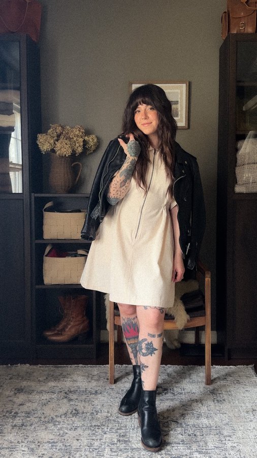 Instagram post by @thegoodrichwife for Shop Noble. Caption reads: [...] with 1 dress
The great thing about a....