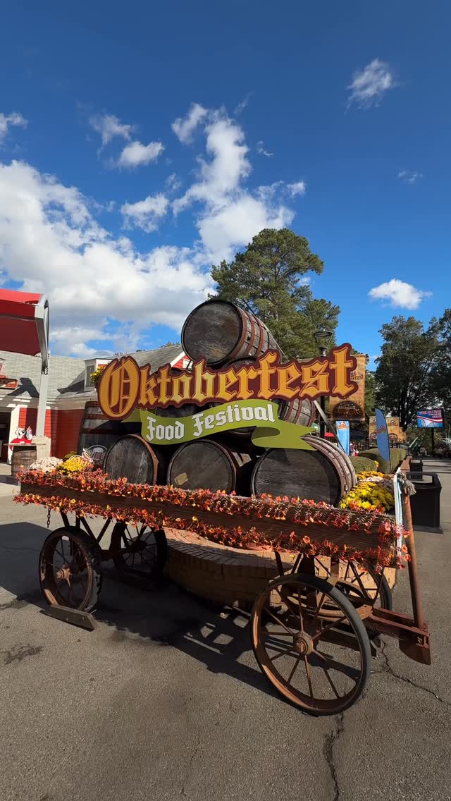 Instagram post by @dresslikeagent for Six Flags. Caption reads: [...] chance to experience Oktoberfest at....