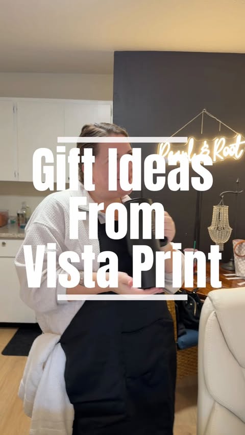 Instagram post by @chevoneco for VistaPrint. Caption reads: Don’t miss out on @vistaprint Cyber Monday deals!....