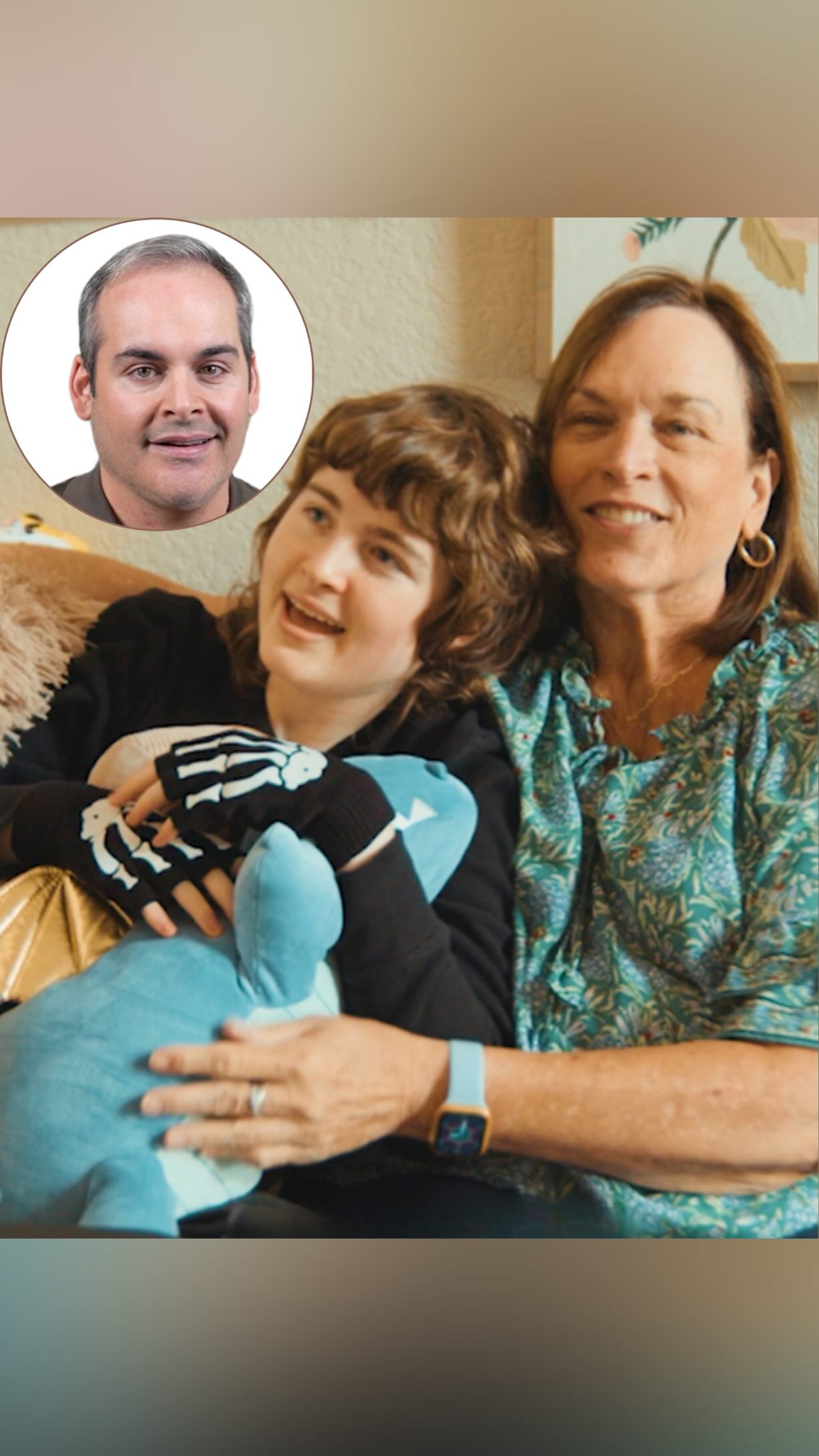 Instagram post by @davidbegnaud for GoFundMe. Caption reads: [...] with this story of a friend who used....