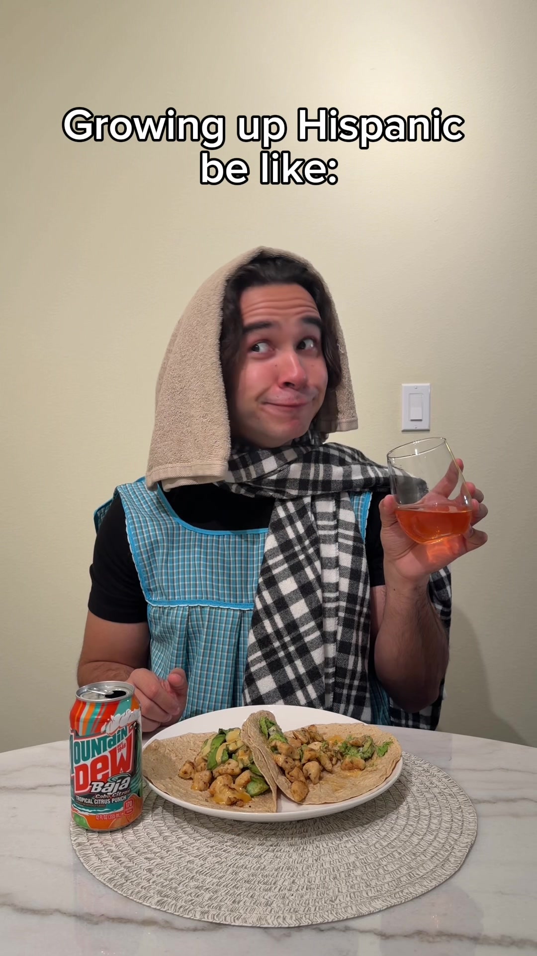 TikTok post by @campuzanoabelardo for Mountain Dew. Caption reads: La familia knows best…. that @Mountain Dew Cabo....