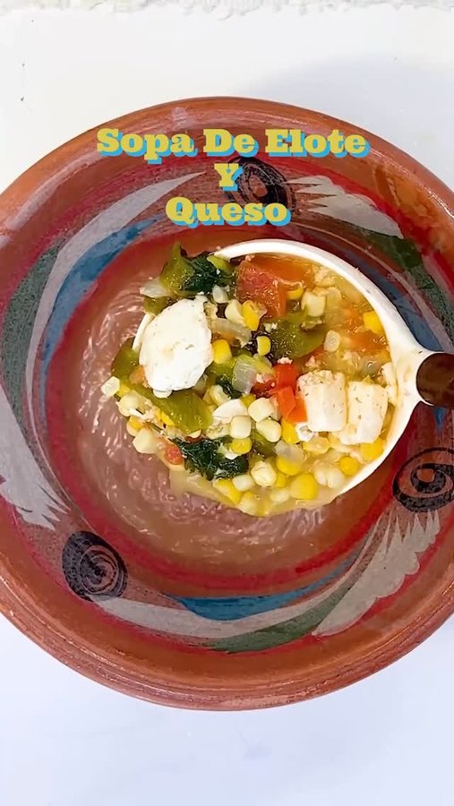 Instagram post by @presleyspantry for Real California Milk. Caption reads: Sopa de Elote y Queso – my go to ‘better for you’....