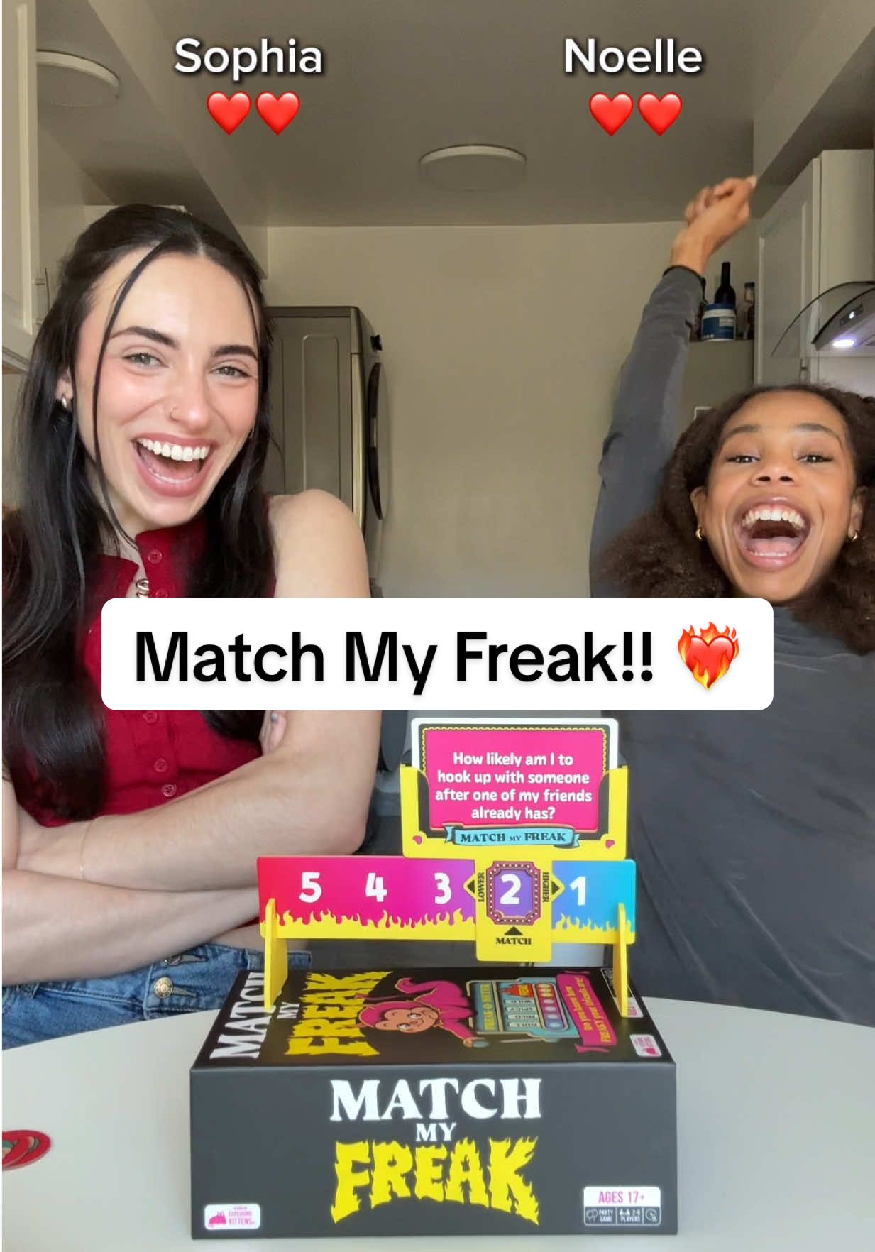 TikTok post by @soellegirls for Exploding Kittens. Caption reads: [...] still friends after this 😳🙃 @Exploding....