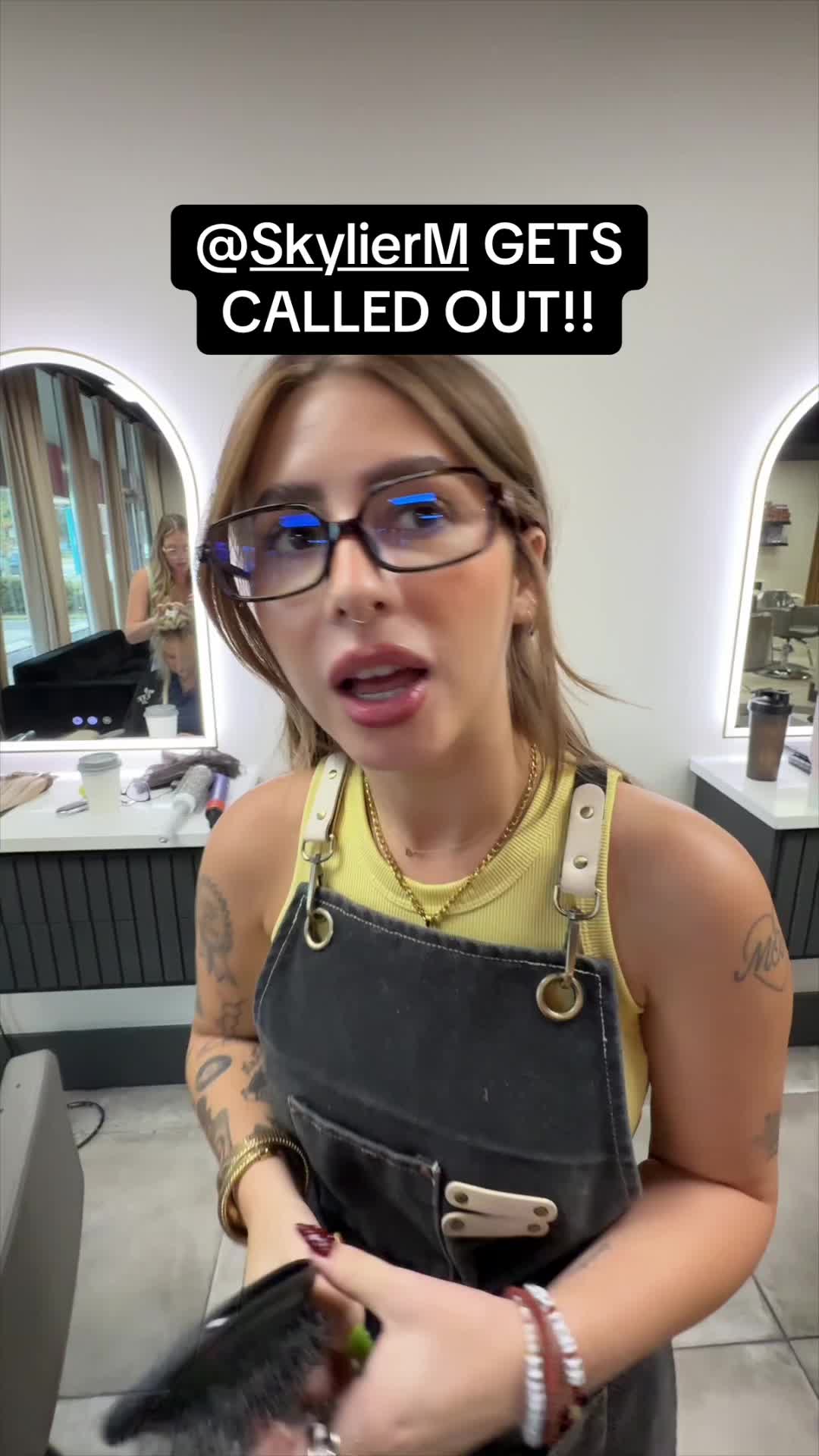 TikTok post by @hautehair for Framar. Caption reads: The girls are fighting 🤣🤣🤣 @framar help us out.