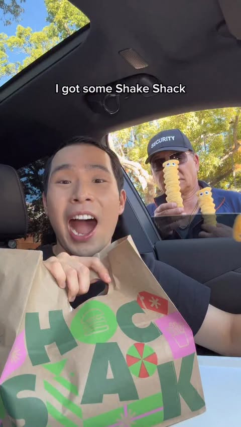 Instagram post by @asianchowdown for Shake Shack. Caption reads: [...] minimum purchase now through 12/7.....