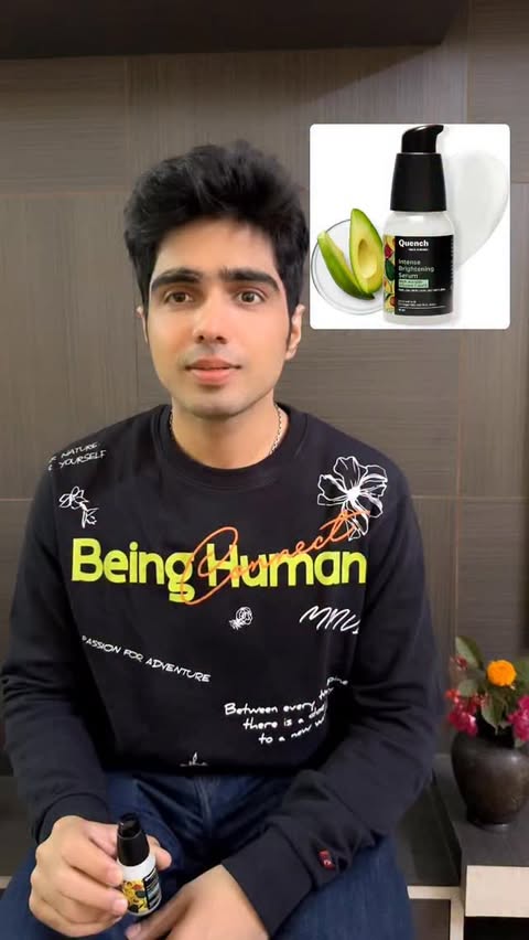 Instagram post by @dr_skinobsessed for Quench Botanics. Caption reads: 🌟Quench 2% Niacinamide Intense Brightening
Serum:....