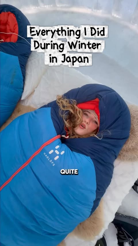 Instagram post by @katie.caf for Hoshino Resorts. Caption reads: [...] into Sapporo) • Accommodation 🏨:....