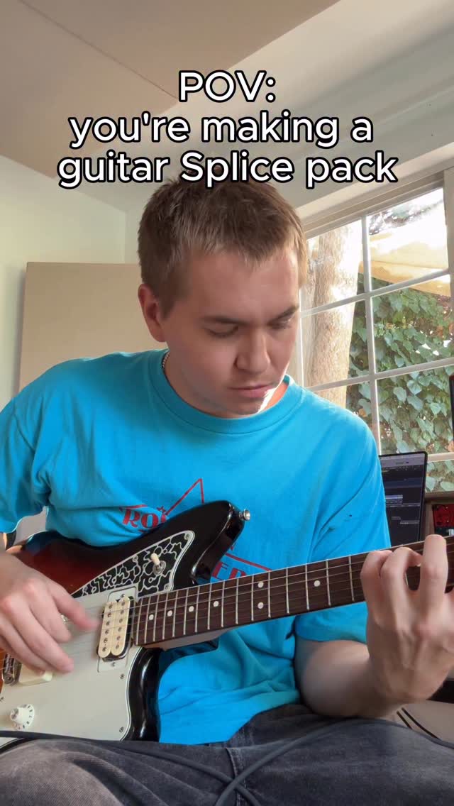 Instagram post by @joe.reeves for Splice. Caption reads: My @splice pack Six String Starters is out today!....