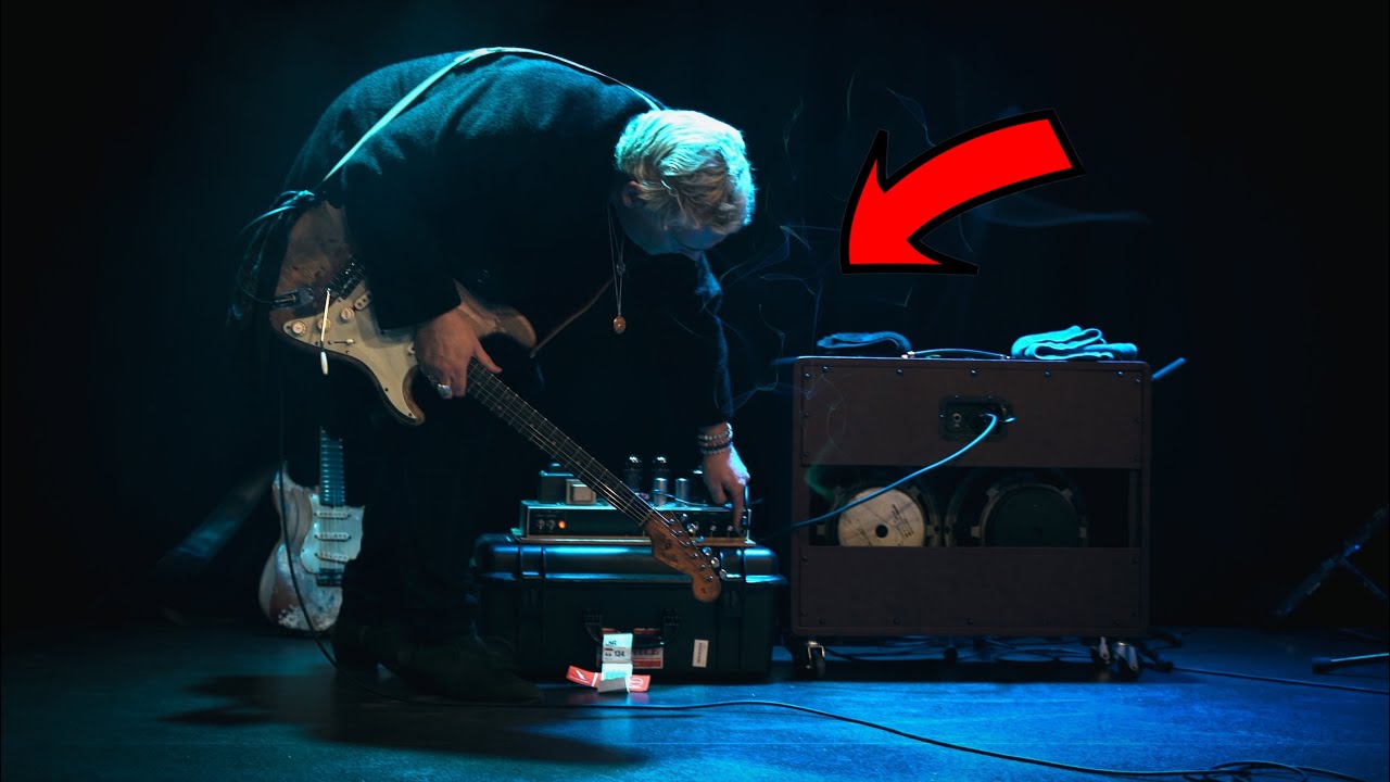 YouTube post by @PedalPawn for Pedal Pawn. Caption reads: Inside a CRAZY Philip Sayce Soundcheck (You’ve....