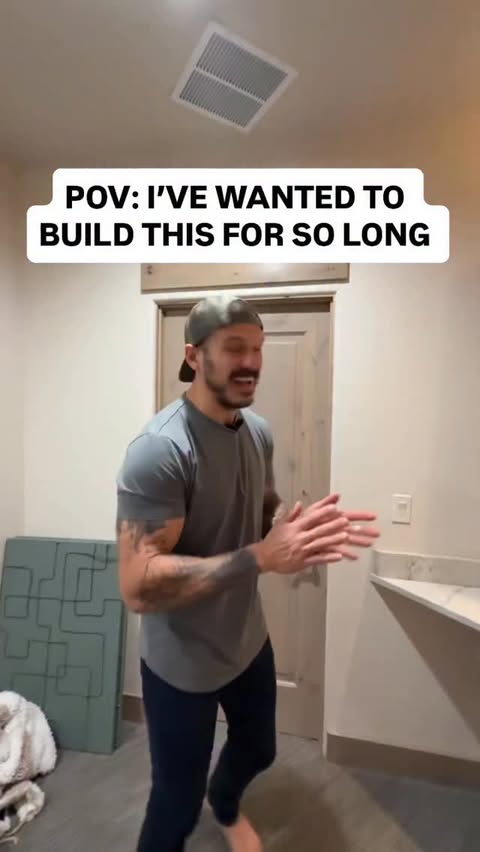 Instagram post by @mr.build_it for Valencia Theater Seating. Caption reads: I finally built a movie theater in our house 🙌🏻....