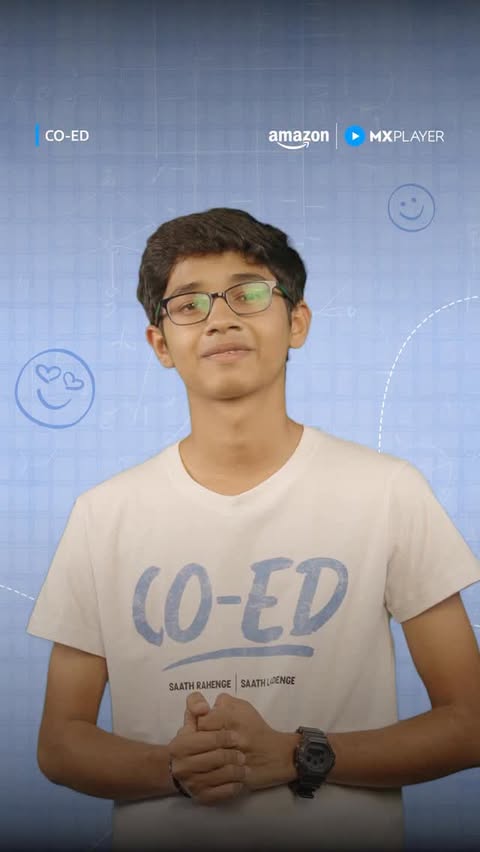 Instagram post by @vedantsinha0218 for MX Player. Caption reads: Family Man ka beta ab Co-Ed ke naye mission par....