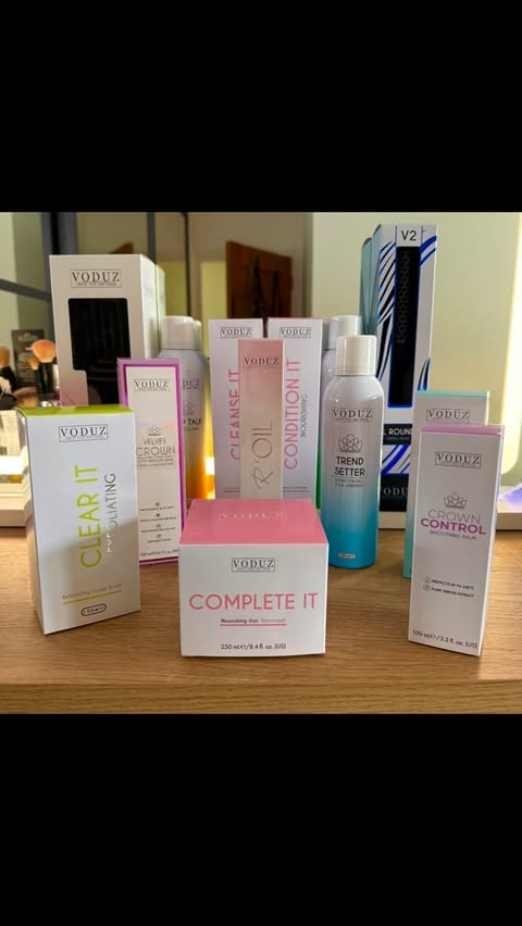 Instagram post by @nothern_nics_back_kitchen for BPerfect Cosmetics. Caption reads: [...] to introduce to you @voduzhair 💖....