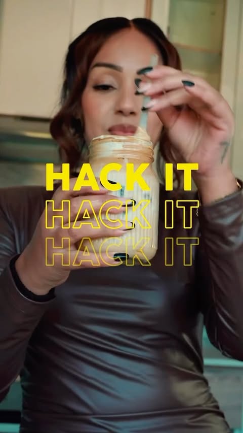 Instagram post by @morgantasneem for NESCAFÉ. Caption reads: [...] coffee made exactly how I like it with....
