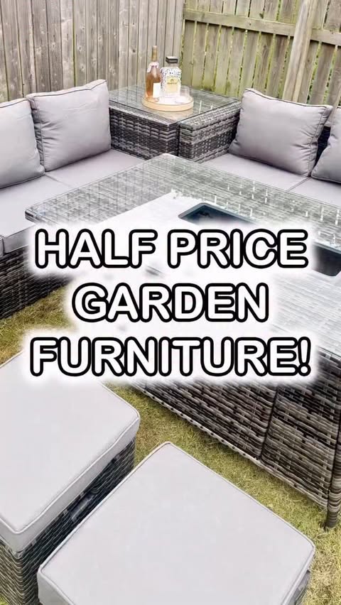 Instagram post by @ashleighmoneysaver for Wowcher. Caption reads: [...] this rattan garden furniture set from....