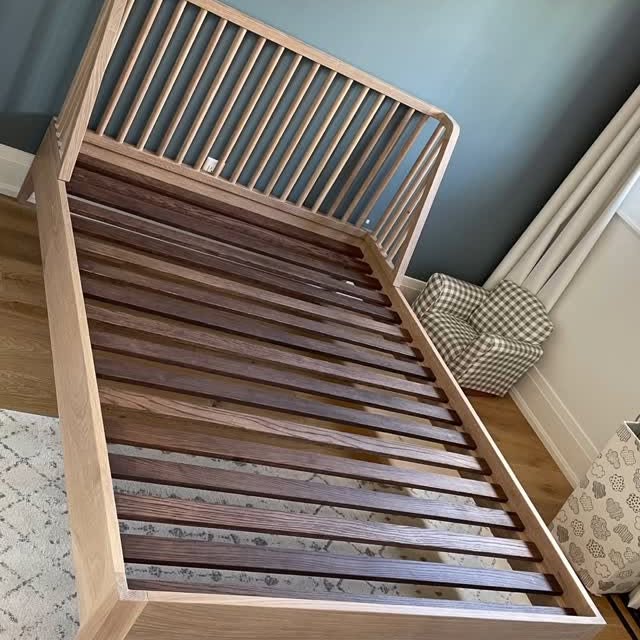 Instagram post by @jeffmackdesigns for Festool USA. Caption reads: No Tools Needed for this custom built bed....