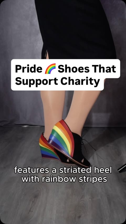 Instagram post by @taipeiqueen for American Duchess. Caption reads: [...] 1930s Wedges - Pride Edition from....
