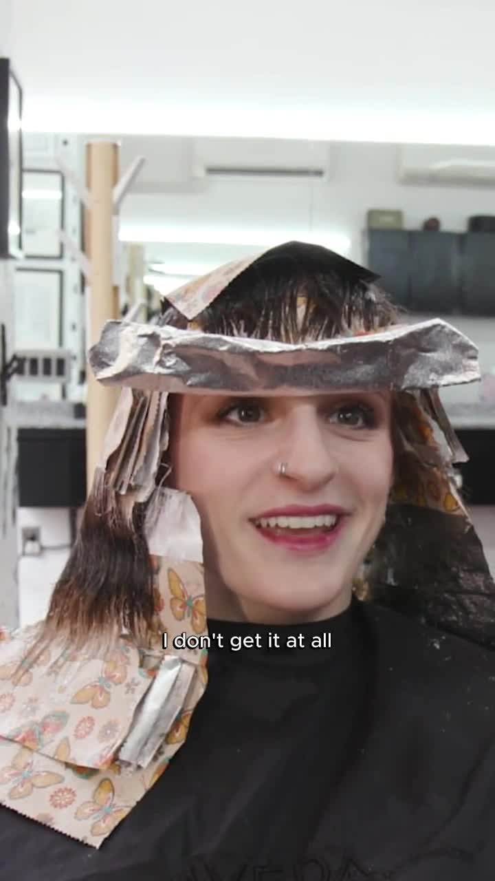 Instagram post by @hairraribarber for Refinery29. Caption reads: Giving your stylist full control of your hair?....