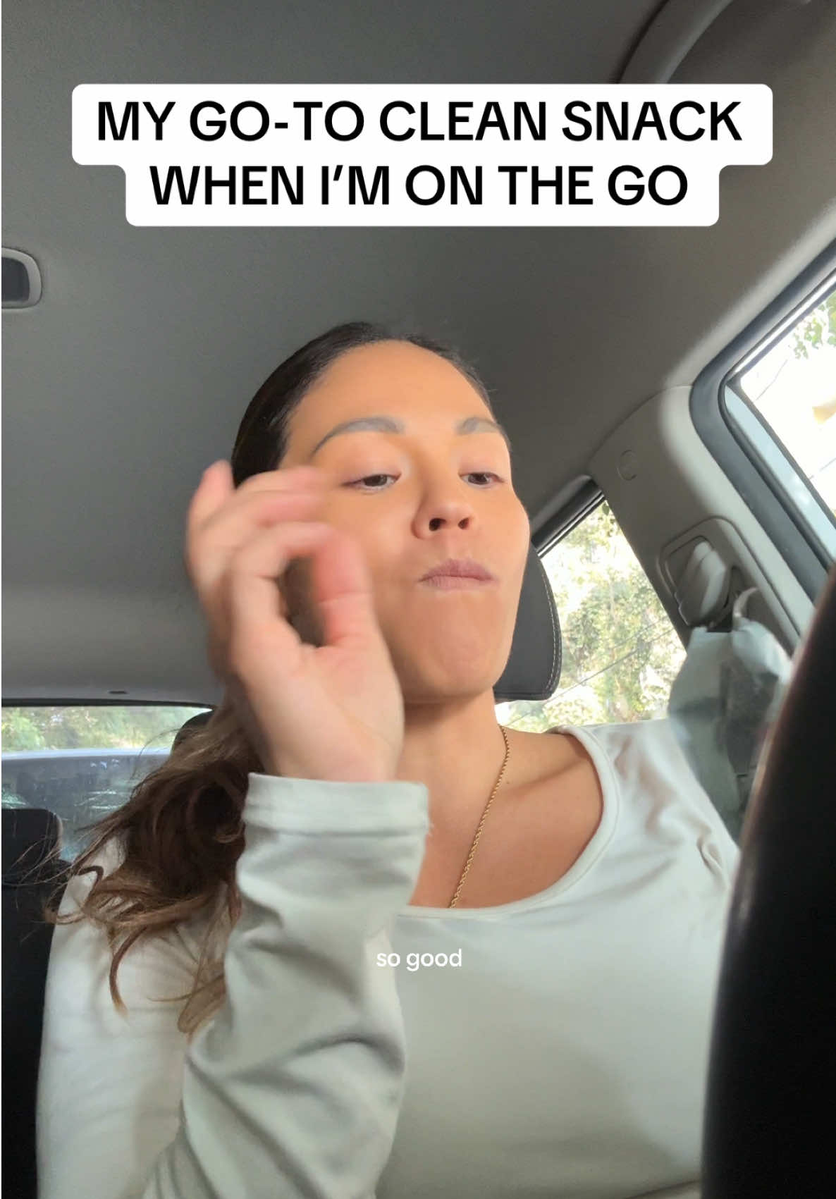 TikTok post by @torinishino for Truvani. Caption reads: [...] You’ll never be hangry again. 😋 @Truvani....