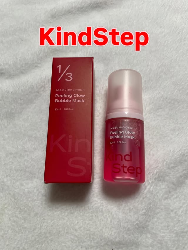 Instagram post by @fumitan0111 for Kind Step (JP). Caption reads: KindStep 10秒アサビバブルマスク ＠kindstep_jp様よりご提供頂きました。....