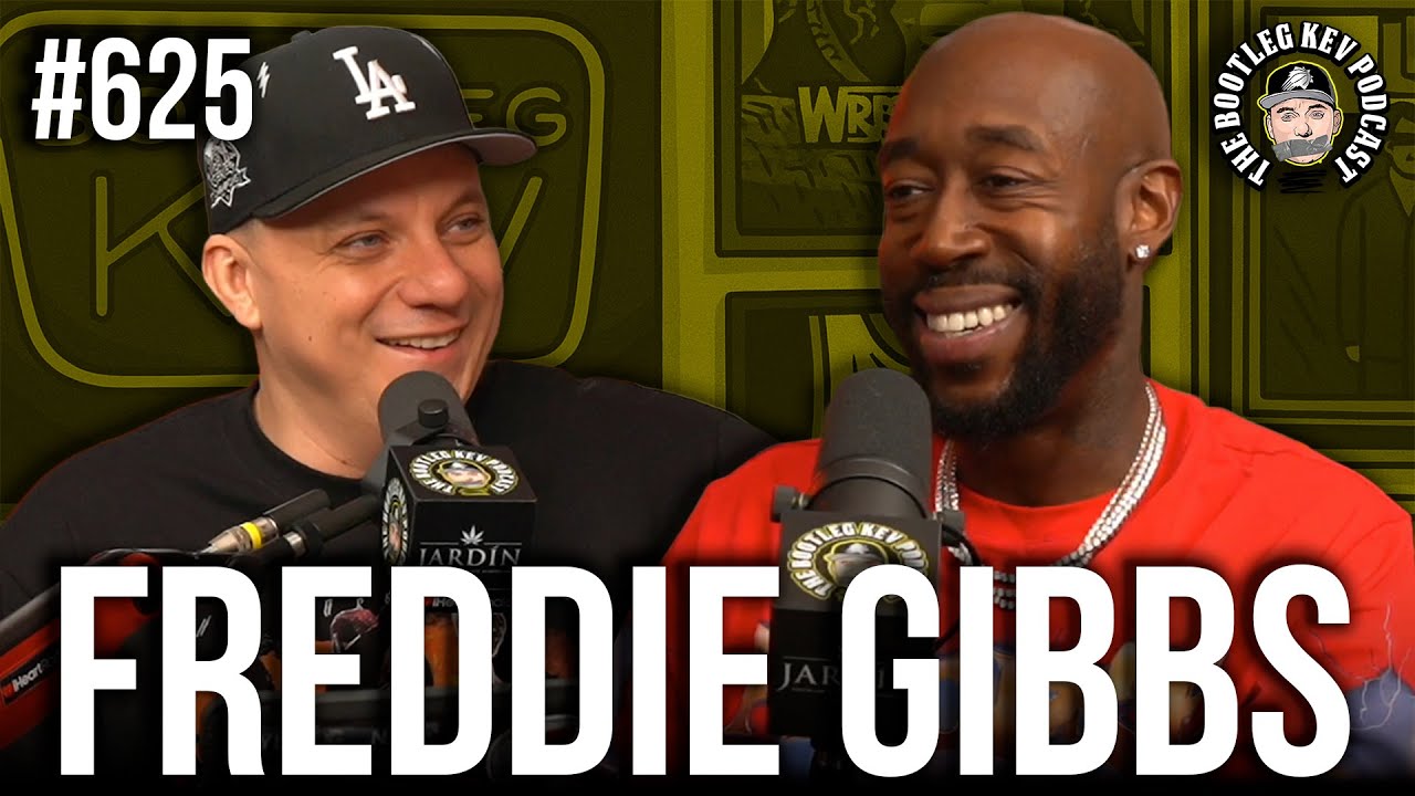 YouTube post by @BootlegKev for Odd Sox. Caption reads: Freddie Gibbs Talks Acting Journey, Night Patrol,....