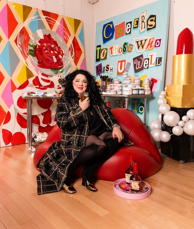 Instagram post by @ashleylongshoreart for Maker’s Mark. Caption reads: HUGE ANNOUNCEMENT: MAKER’S MARK X ASHLEY....