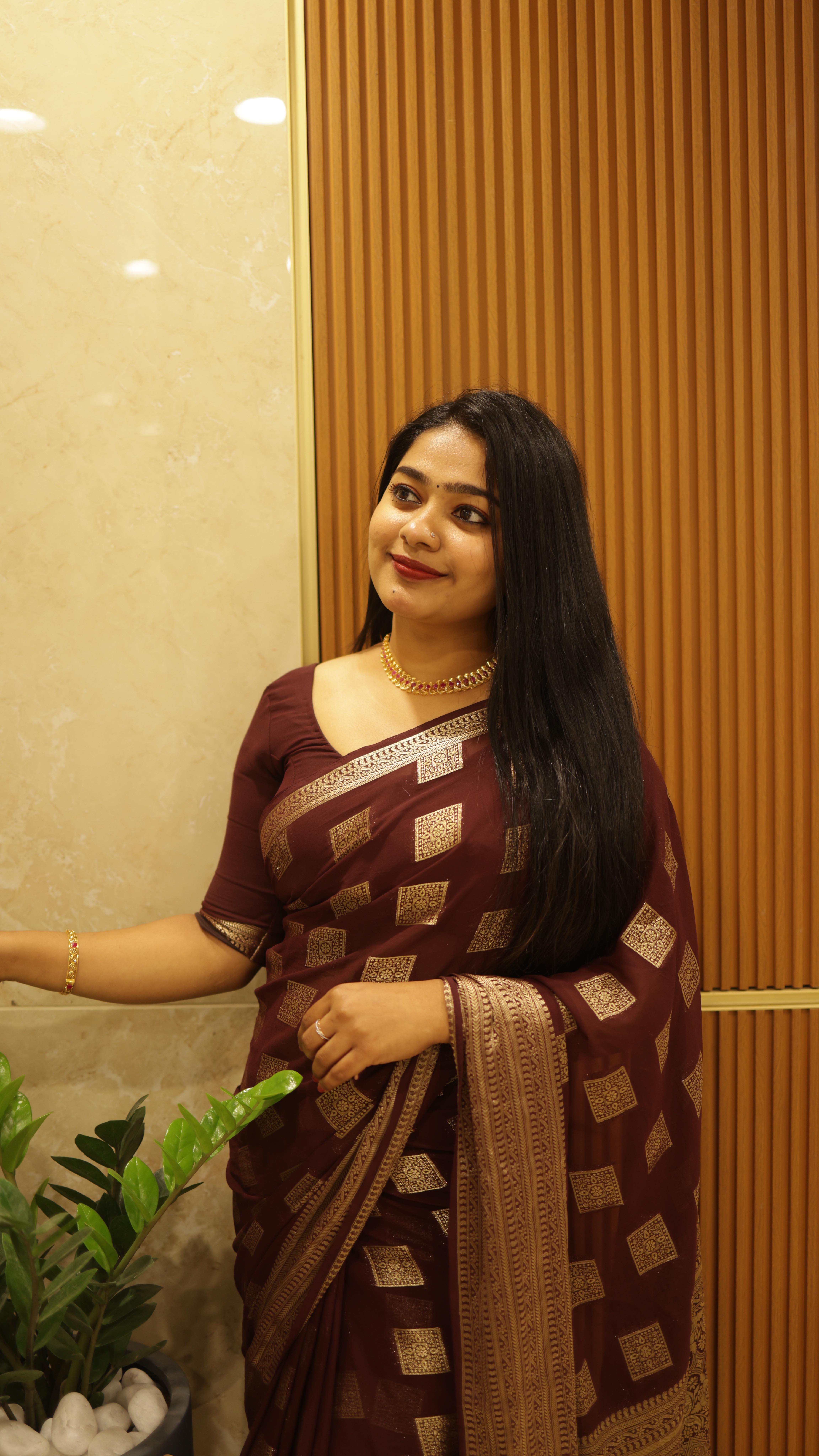 Instagram post by @rj_vismayasebastian for Malabar Gold and Diamonds. Caption reads: A sparkling visit to Malabar Gold & Diamonds,....